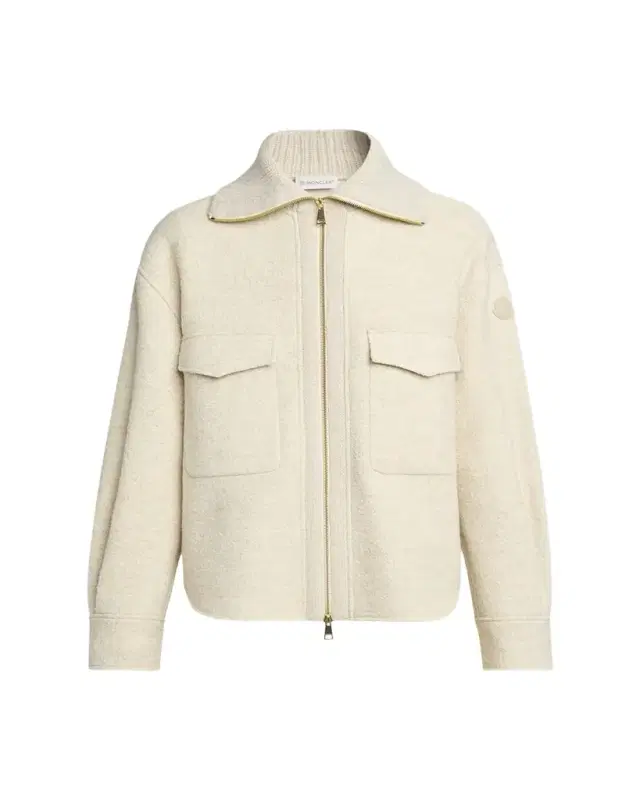 Wool Knit Shirt Jacket