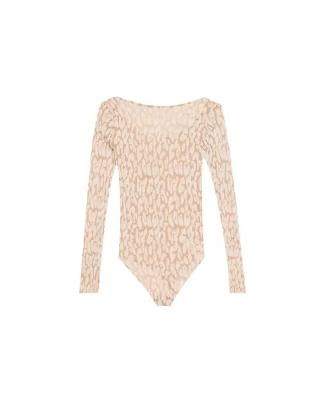 Long-Sleeve Leopard Bodysuit