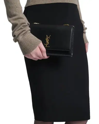 Saint Laurent Kate Small YSL Shoulder Bag in Leather | Thumbnail 1 Saint Laurent Kate Small YSL Shoulder Bag in Leather | Thumbnail 1