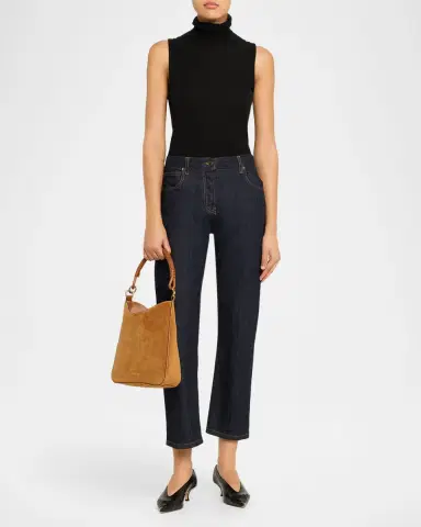 Staud Mel Suede Shoulder Bag | Thumbnail 9