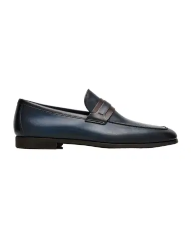 Magnanni Men's Daniel Flex Two-Tone Leather Penny Loafers | Thumbnail 1