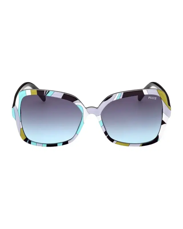 60mm Iride Plastic Butterfly Sunglasses
