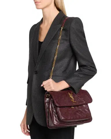 Saint Laurent Niki Medium YSL Shoulder Bag in Vintage Leather | Thumbnail 1