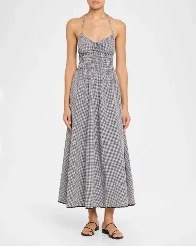 Solid & Striped The Lolita Gingham Maxi Dress | Thumbnail 2