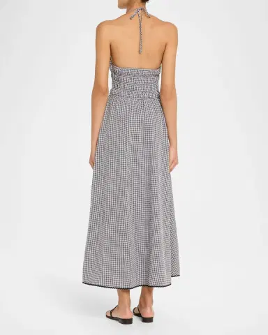Solid & Striped The Lolita Gingham Maxi Dress | Thumbnail 3