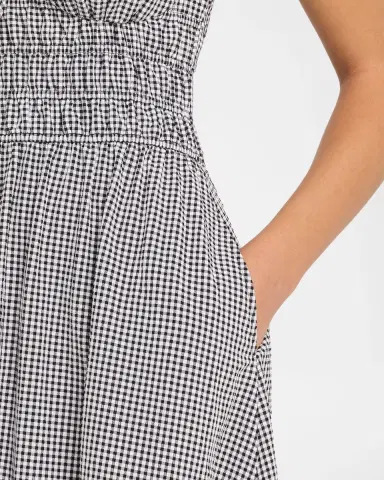 Solid & Striped The Lolita Gingham Maxi Dress | Thumbnail 5