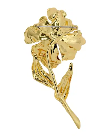 Alexis Bittar Jardin Gold Rose Stem Pin | Thumbnail 1 Alexis Bittar Jardin Gold Rose Stem Pin | Thumbnail 1