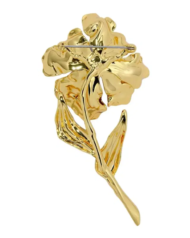 Jardin Gold Rose Stem Pin