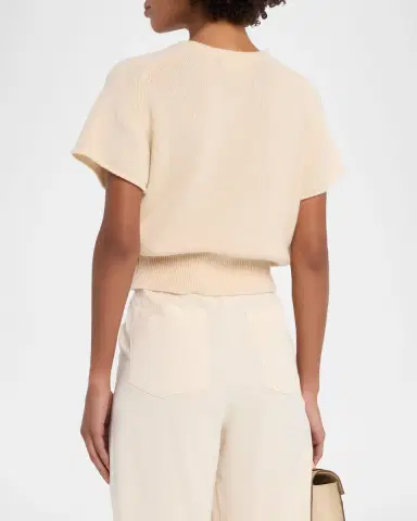 Sablyn Cashmere Short-Sleeve Sweater | Thumbnail 2 Sablyn Cashmere Short-Sleeve Sweater | Thumbnail 2