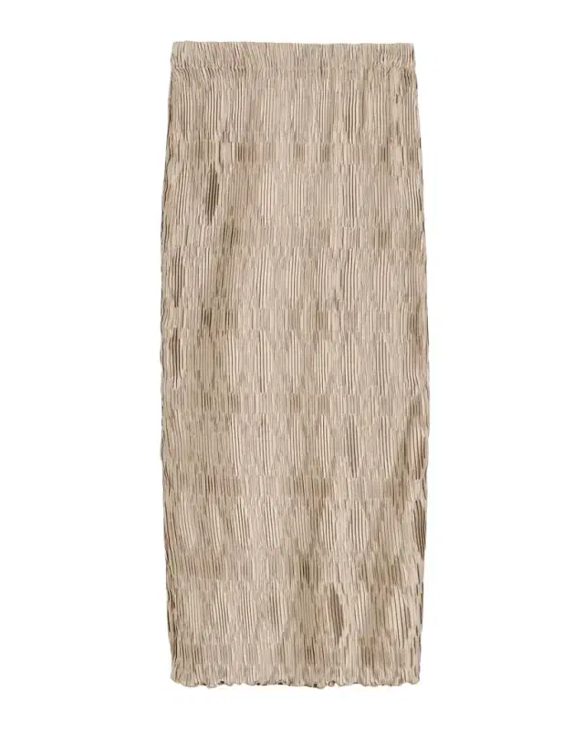 Elisas Diamond Plisse Straight Maxi Skirt Elisas Diamond Plisse Straight Maxi Skirt