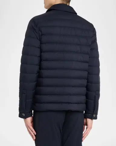 Burberry Men's Nylon Padded Down Overshirt | Thumbnail 2