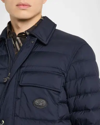 Burberry Men's Nylon Padded Down Overshirt | Thumbnail 4