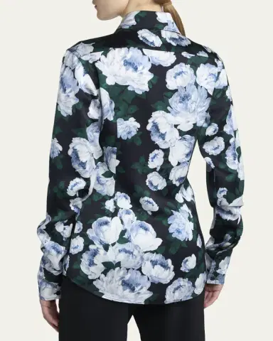 Stella McCartney Bunch Of Roses Button-Down Shirt | Thumbnail 3 Stella McCartney Bunch Of Roses Button-Down Shirt | Thumbnail 3