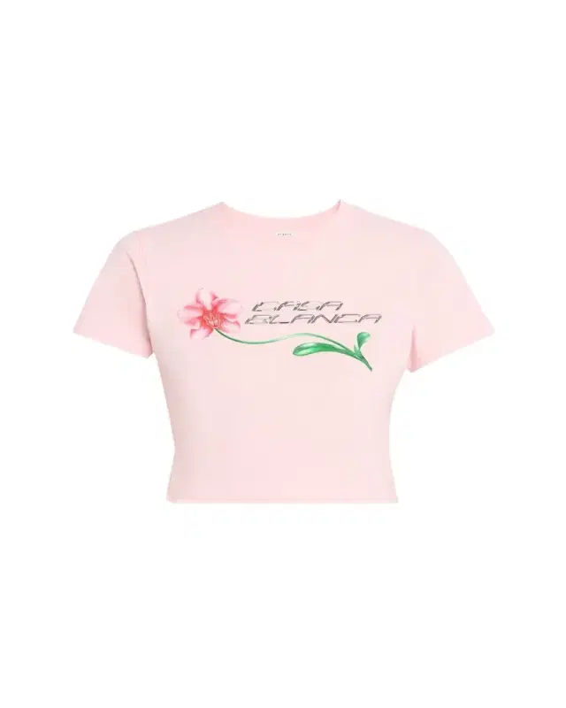 Orchid Cropped Stretch Cotton Baby Tee
