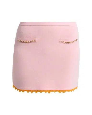Casablanca Frayed Double-Faced Wool Mini Skirt | Thumbnail 1
