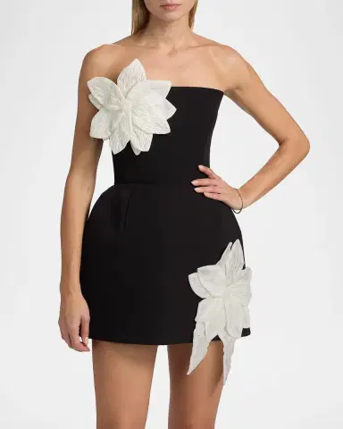 Bronx Banco Jasmine Maraya Floral Applique Mini Dress | Thumbnail 2 Bronx Banco Jasmine Maraya Floral Applique Mini Dress | Thumbnail 2