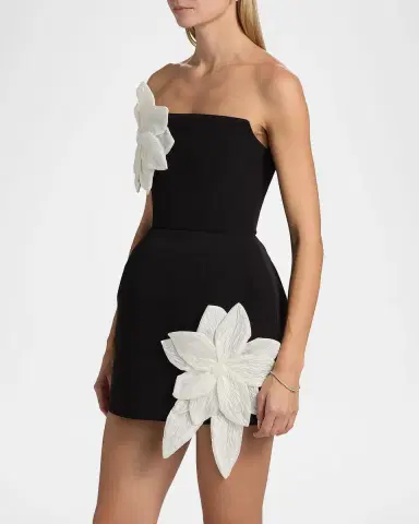Bronx Banco Jasmine Maraya Floral Applique Mini Dress | Thumbnail 5 Bronx Banco Jasmine Maraya Floral Applique Mini Dress | Thumbnail 5
