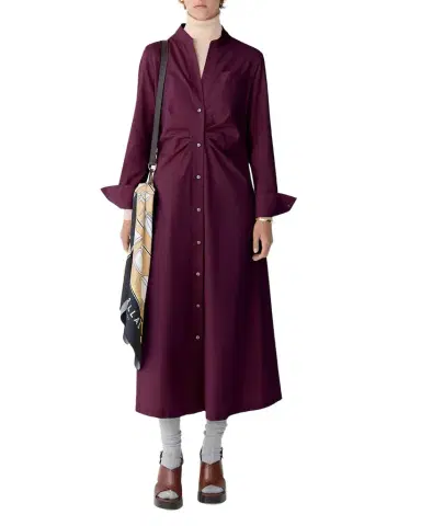 CALLAS MILANO Genny Midi Fit & Flare Shirtdress | Thumbnail 1
