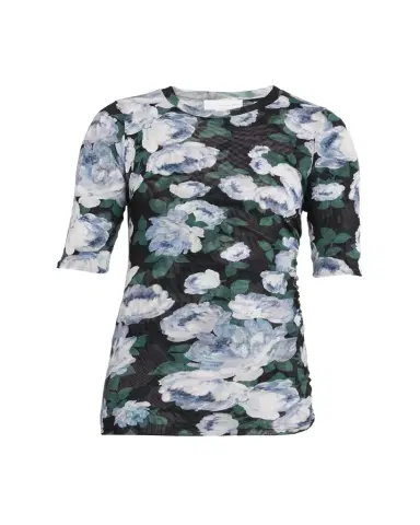 Stella McCartney Bunch Of Roses Mesh Short-Sleeve T-Shirt | Thumbnail 1