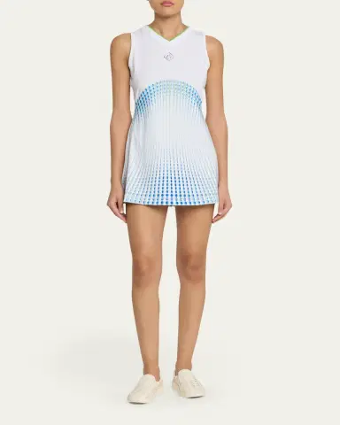 Casablanca Ombre Dot-Print Tennis Mini Dress | Thumbnail 2 Casablanca Ombre Dot-Print Tennis Mini Dress | Thumbnail 2