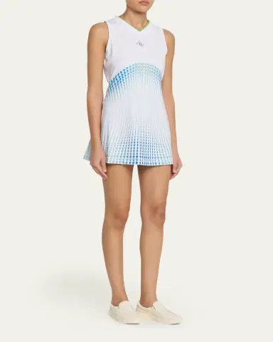 Casablanca Ombre Dot-Print Tennis Mini Dress | Thumbnail 4 Casablanca Ombre Dot-Print Tennis Mini Dress | Thumbnail 4