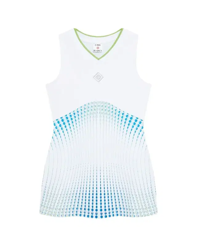 Ombre Dot-Print Tennis Mini Dress