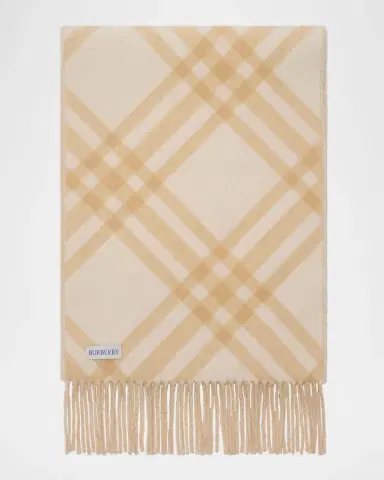Burberry Double-Faced Cashmere Check Scarf | Thumbnail 3 Burberry Double-Faced Cashmere Check Scarf | Thumbnail 3