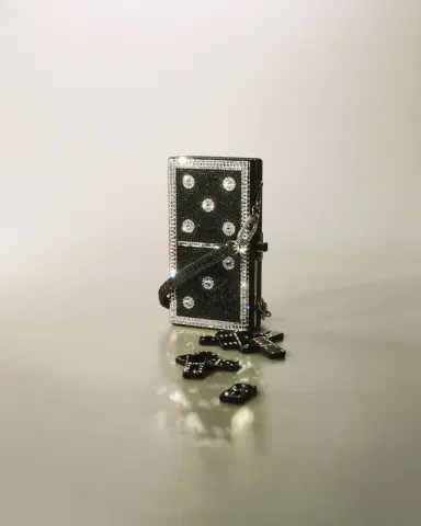 Judith Leiber Couture Domino Clutch Bag with Playing Set | Thumbnail 4