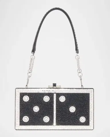 Judith Leiber Couture Domino Clutch Bag with Playing Set | Thumbnail 5
