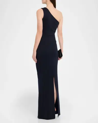 Chiara Boni La Petite Robe Zenab Sugar One-Shoulder Long Gown | Thumbnail 2 Chiara Boni La Petite Robe Zenab Sugar One-Shoulder Long Gown | Thumbnail 2