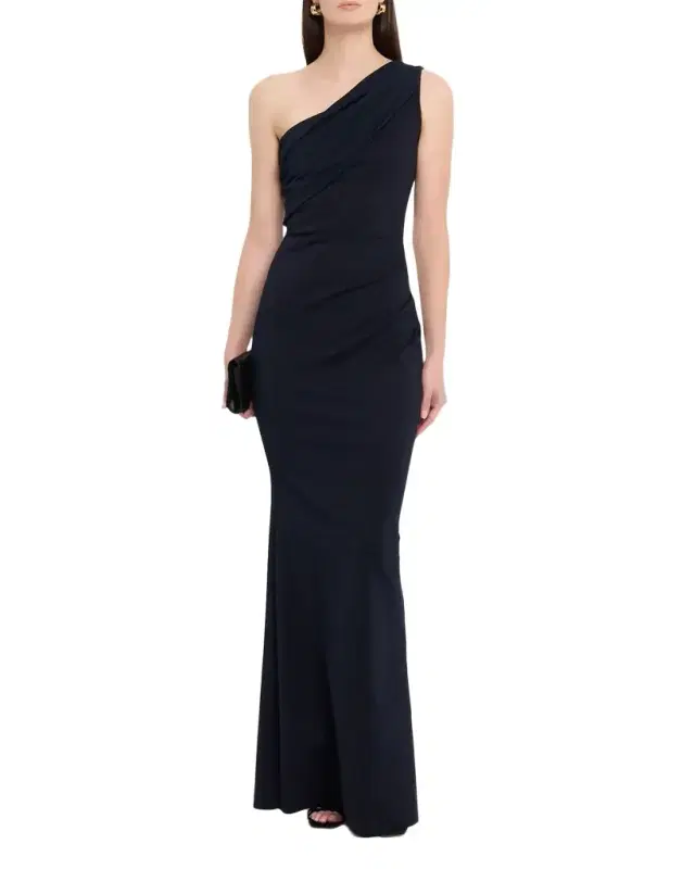 Chiara Boni La Petite Robe Zenab Sugar One-Shoulder Long Gown