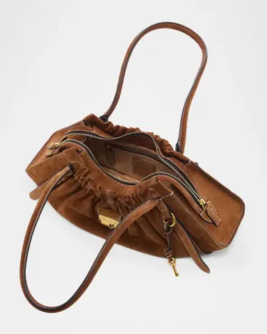 Marc Jacobs The Suede Cristina Satchel Shoulder Bag | Thumbnail 4 Marc Jacobs The Suede Cristina Satchel Shoulder Bag | Thumbnail 4