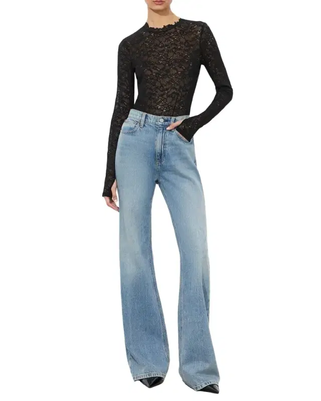 ALICE + OLIVIA Taeyn Lace Bodysuit