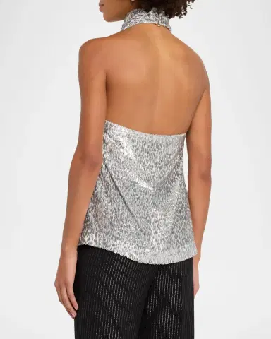 Stella McCartney Draped Fil Coupe Halter Top | Thumbnail 2