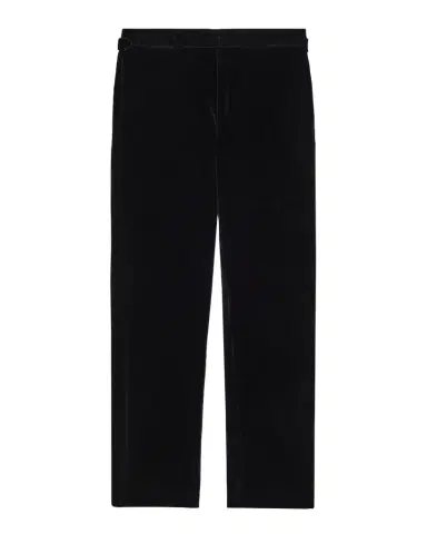 Ralph Lauren Men's Greg Flat-Front Velvet Trousers | Thumbnail 1 Ralph Lauren Men's Greg Flat-Front Velvet Trousers | Thumbnail 1