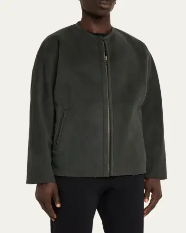 IM MEN Men's Ultra Boa Faux Suede Full-Zip Blouson | Thumbnail 4