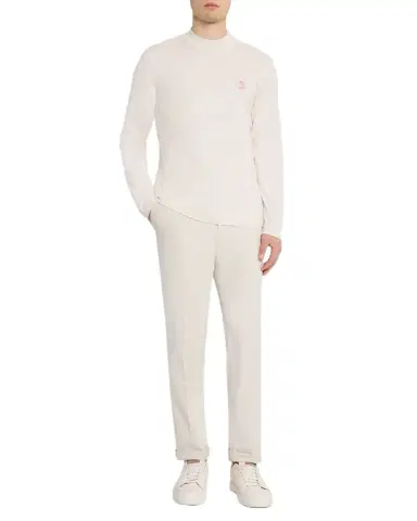 Brunello Cucinelli Men's Mock-Neck Long-Sleeve T-Shirt | Thumbnail 1 Brunello Cucinelli Men's Mock-Neck Long-Sleeve T-Shirt | Thumbnail 1