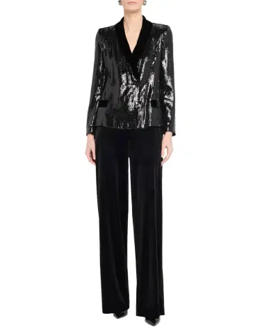 Emporio Armani Sequined Double-Breasted Blazer | Thumbnail 1