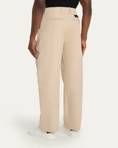 Givenchy Men's Cotton Gabardine Wide-Leg Pants | Thumbnail 3