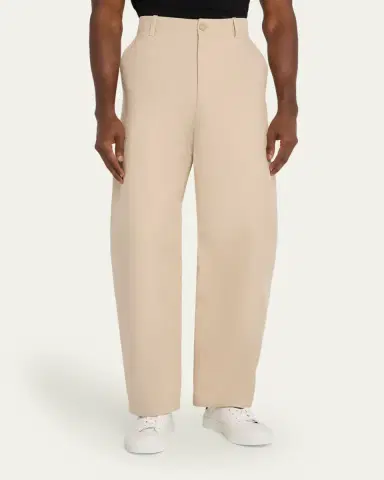 Givenchy Men's Cotton Gabardine Wide-Leg Pants | Thumbnail 4