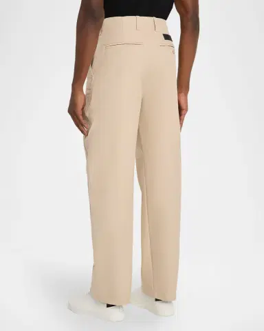 Givenchy Men's Cotton Gabardine Wide-Leg Pants | Thumbnail 7