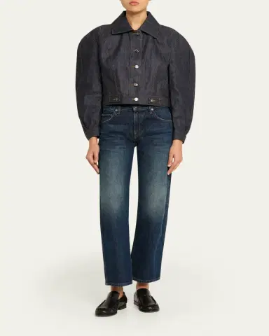 Givenchy Reversed Raw Denim Cocoon Jacket | Thumbnail 2 Givenchy Reversed Raw Denim Cocoon Jacket | Thumbnail 2
