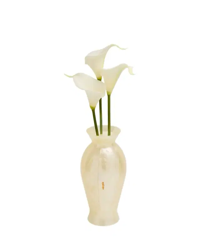 Cult Gaia Florence Acrylic Calla Lily Vase Clutch Bag