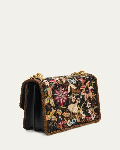 Valentino Garavani Beaded Floral-Embroidered Shoulder Strap | Thumbnail 3