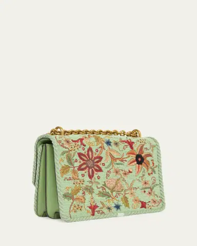 Valentino Garavani Beaded Floral-Embroidered Shoulder Strap | Thumbnail 7