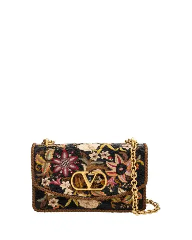 Valentino Garavani Beaded Floral-Embroidered Shoulder Strap | Thumbnail 1