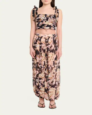 Cara Cara Jenna Printed Silk Harem Pants | Thumbnail 2 Cara Cara Jenna Printed Silk Harem Pants | Thumbnail 2