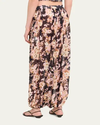 Cara Cara Jenna Printed Silk Harem Pants | Thumbnail 3 Cara Cara Jenna Printed Silk Harem Pants | Thumbnail 3