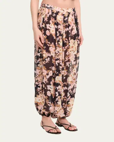 Cara Cara Jenna Printed Silk Harem Pants | Thumbnail 4 Cara Cara Jenna Printed Silk Harem Pants | Thumbnail 4