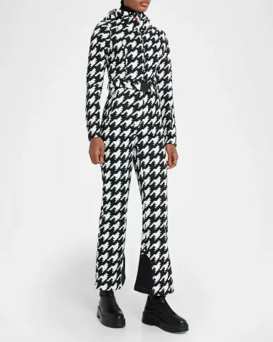 Perfect Moment Tignes Houndstooth Hooded Ski Suit | Thumbnail 3 Perfect Moment Tignes Houndstooth Hooded Ski Suit | Thumbnail 3